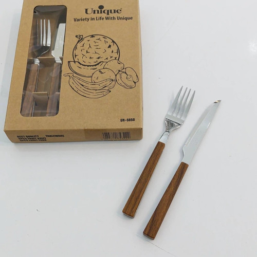 کارد و چنگال میوه خوری یونیک کد UN-5850 اصل شرکتی