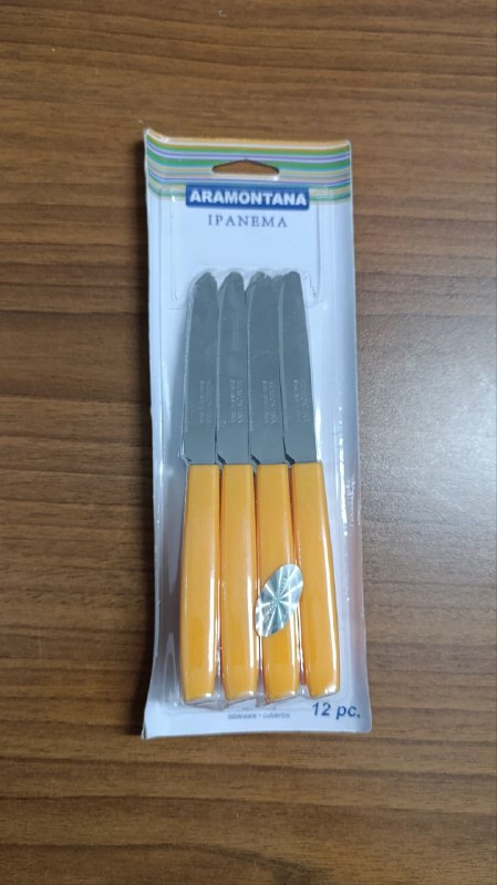 کارد میوه خوری برزیلی Aramontana تعداد 12 تایی در رنگ های مختلف